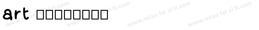 art 的从字体转换